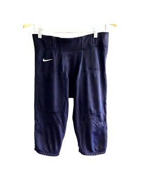 NIKE- MEN BLUE/WHITE PULL OVER LIGHT WEIGHT FOOTBALL PANTS SIZE LARGE